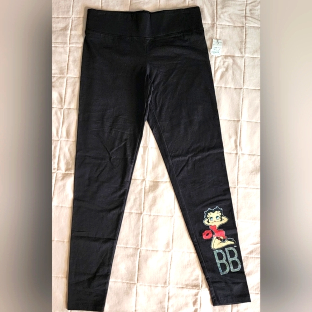 Universal Studios Exclusive Betty Boop Black Leggings.